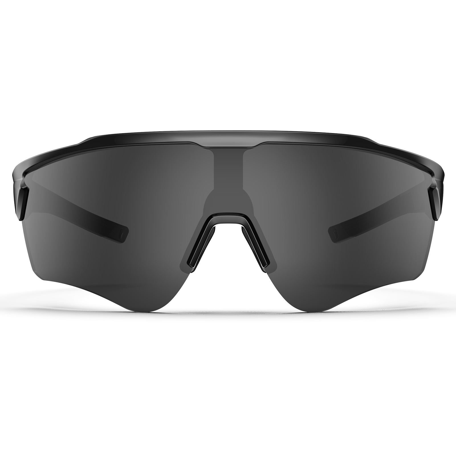 Black shield sports sunglasses